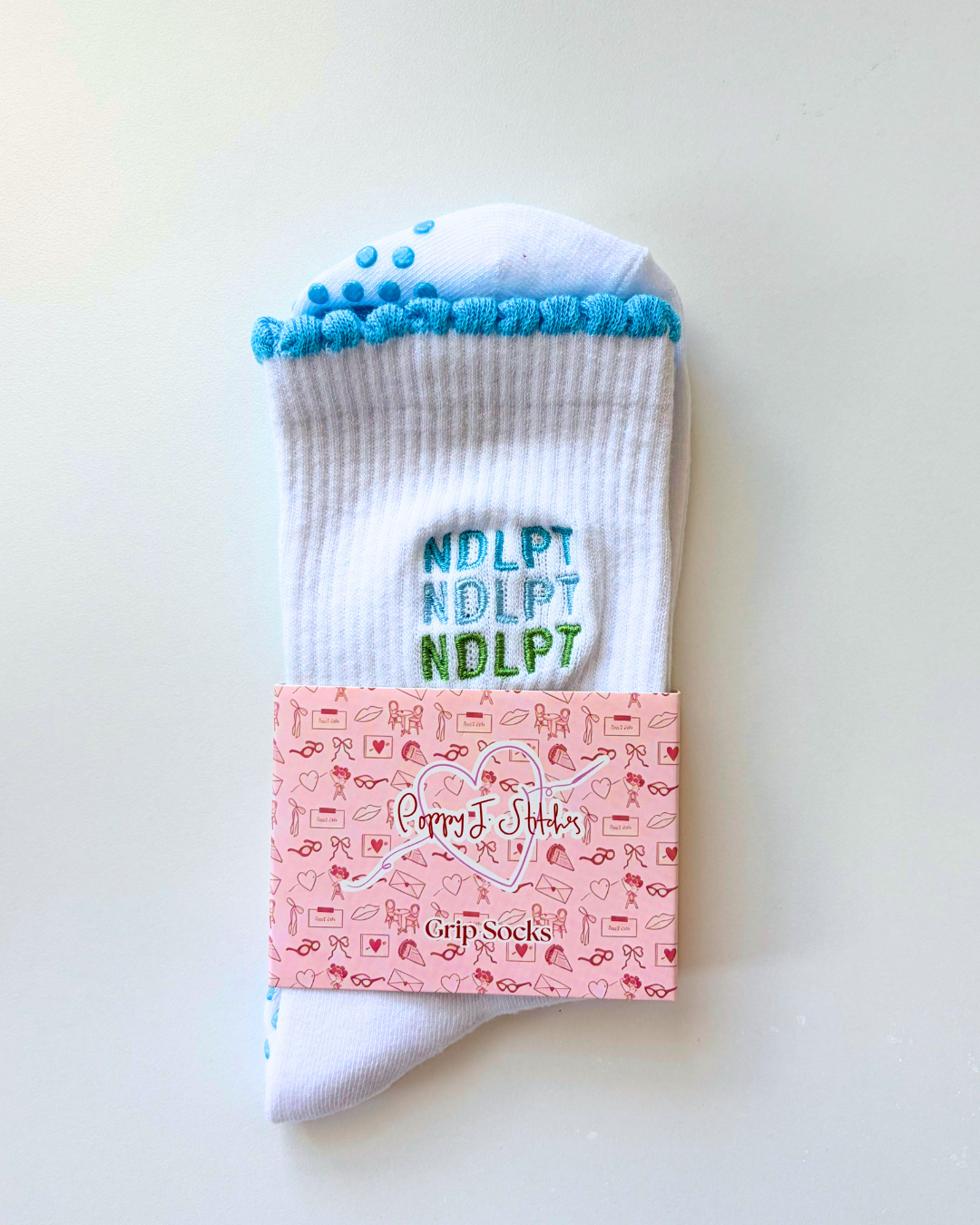 NDLPT Grip Socks, Blue