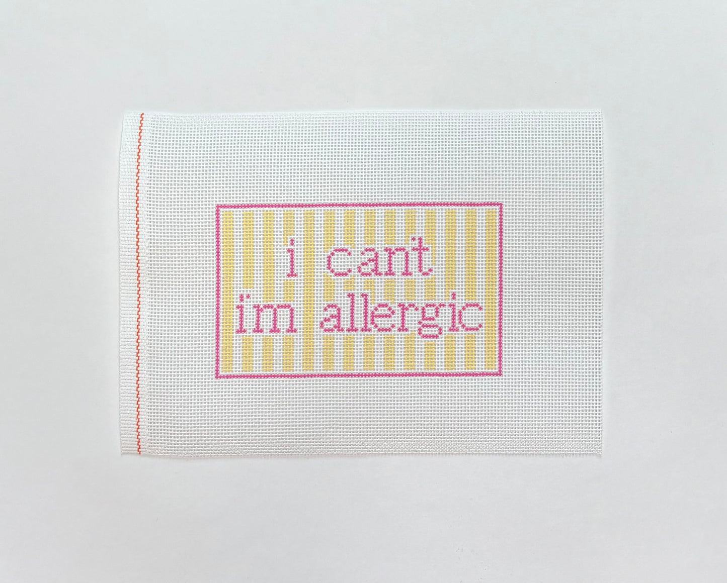 I Can't I'm Allergic
