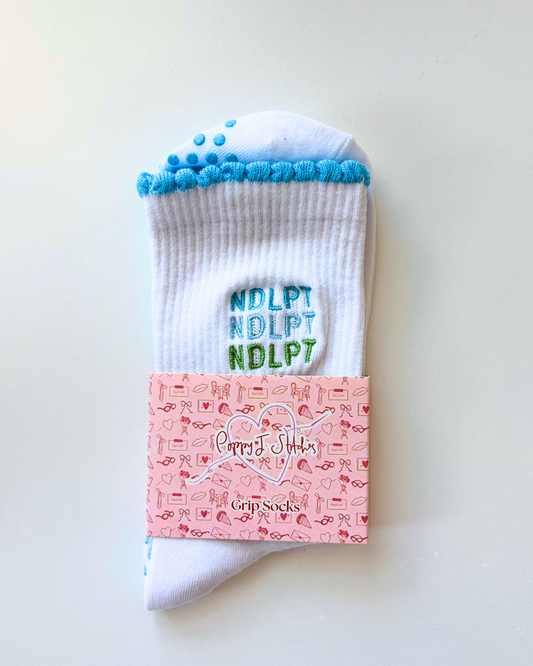 NDLPT Grip Socks, Blue