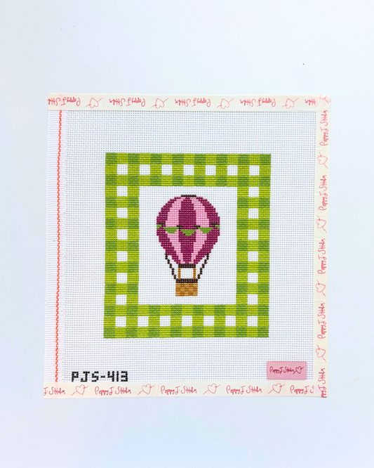 Gingham Hot Air Balloon