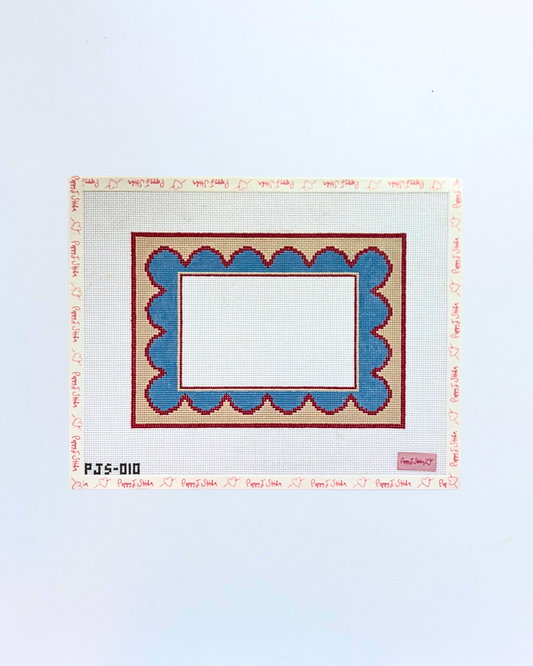Red Scalloped Frame